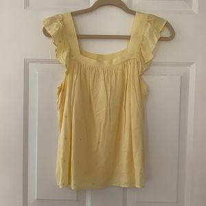 Francesca’s Yellow Flowy Top